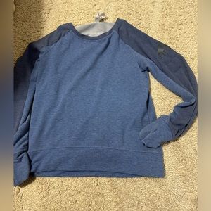 Blue Adidas sweatshirt, crew neck! Very comfortable and light weight!